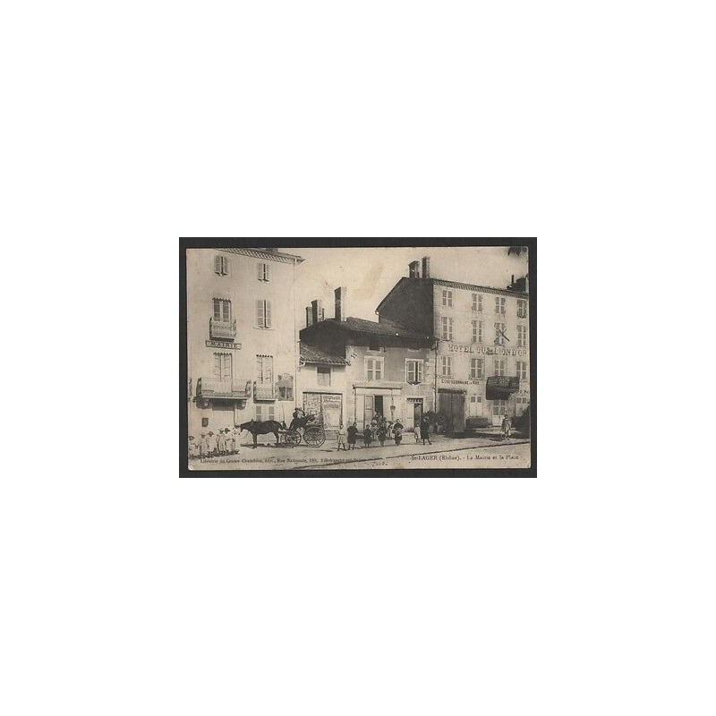 CPA 69 Rhône St Lager La mairie et La Place Saint