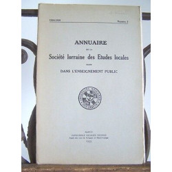 Annuaire Société LORRAINE Etudes Locales n3