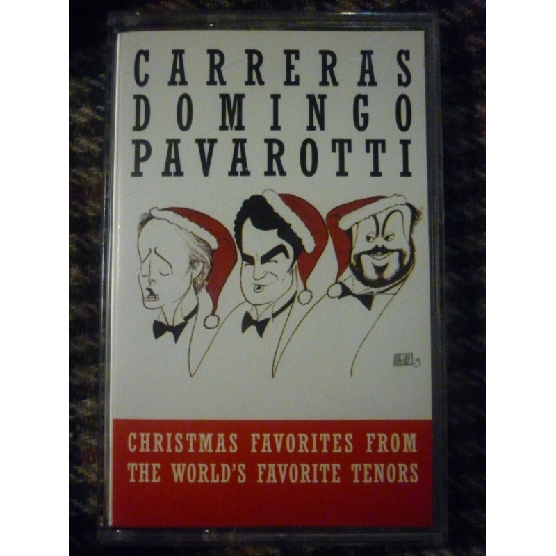 Carreras-Domingo-Pavarotti Christmas Cassette Audio-K7 Sony SMT 53725