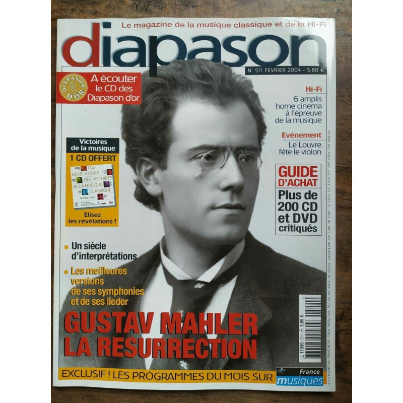 diapason Le Magazine de la Musique Classique et de la hi fi Nº511...