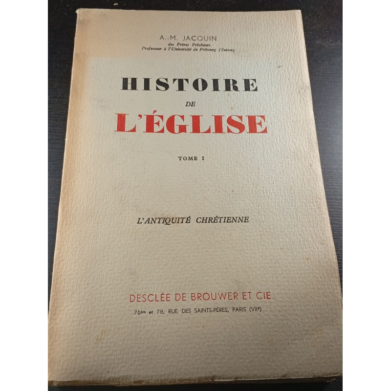 Histoire de l'église tome 1