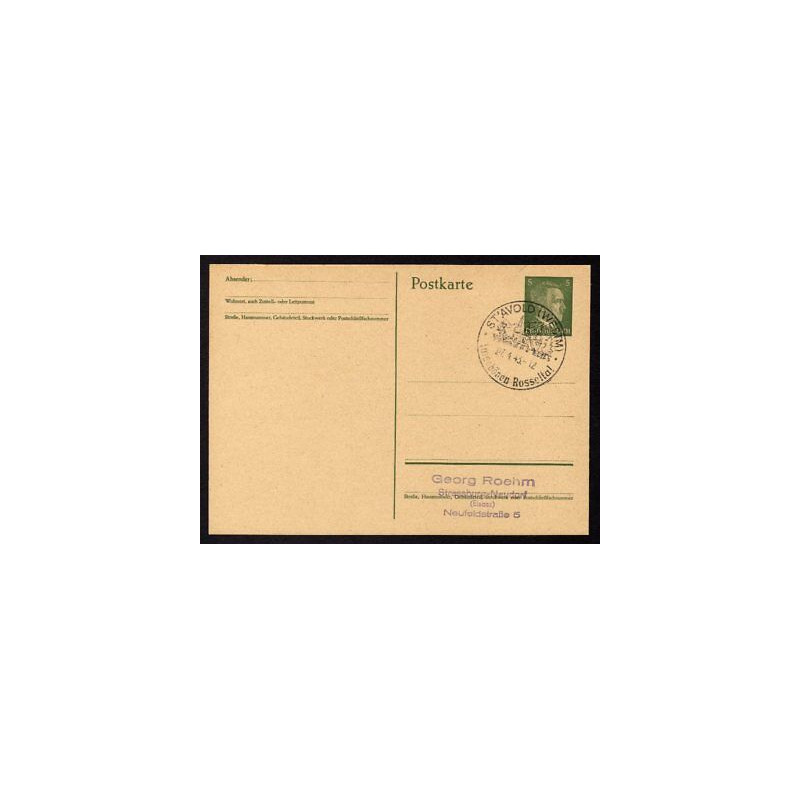 Ganzsache ST AVOLD Cachet Spécial 170443 WW2