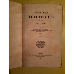 Institutiones Theologicae au usum Seminariorum Tomus 4 parisiis