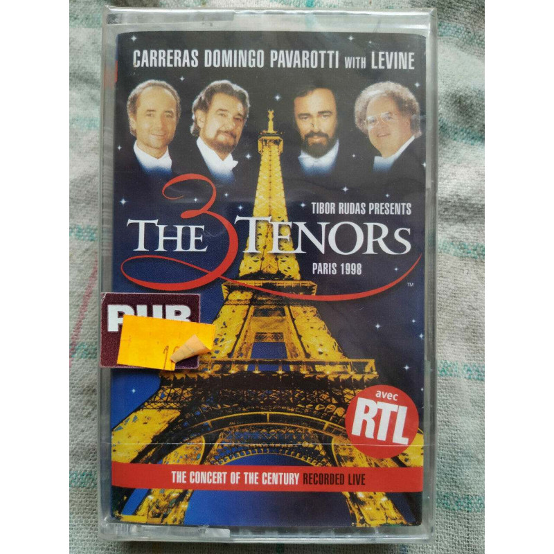 The 3 Tenors- Carreras Domingo Pavarotti Cassette Audio-K7 NEUVE...
