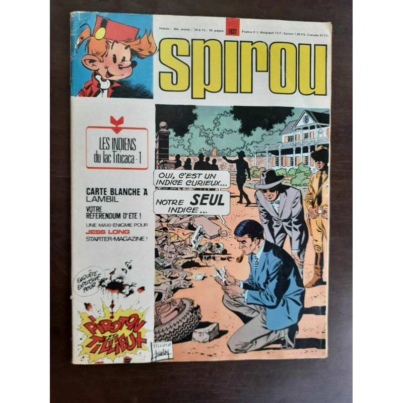 Spirou Magazine N 1837