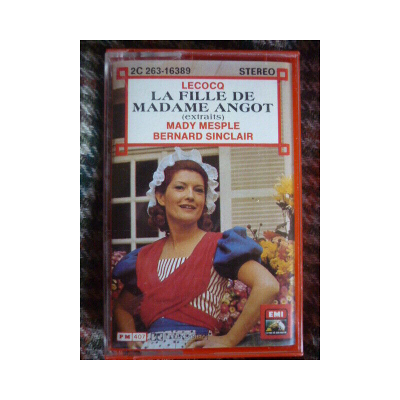 LECOCQ LA FILLE DE MADAME ANGOT-extraits Cassette Audio-K7 EMI 2C...