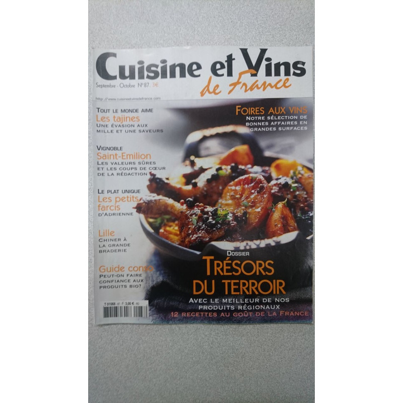 Cuisine et Vins de France nº 87 / Septembre- Octobre