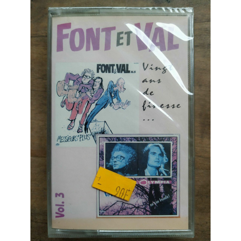 Font et Val Vingt Ans De Finesse Vol 3 Cassette Audio-K7 NEUVE...