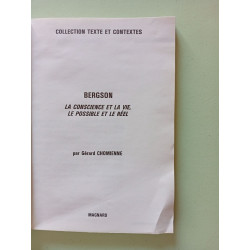 La Conscience et la vie. Le Possible et le réel