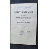 Livret matricule de parachute d'aviation nº330