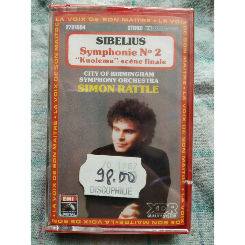 Sibelius Symphonie N2 Kuolema scène finale Simon Rattle Cassette...