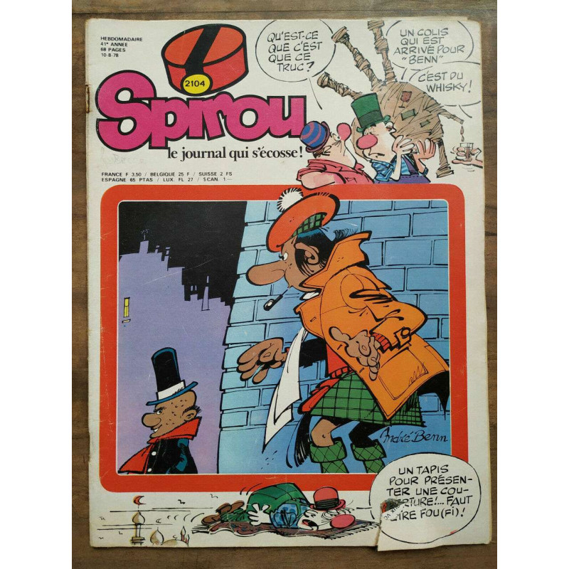 Magazine Spirou n2104 Août 1978