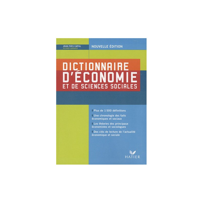 Dictionnaire d'économie et de sciences sociales