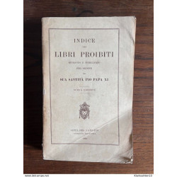 Indice dei Libri proibiti Sua santità Pio Papa xi