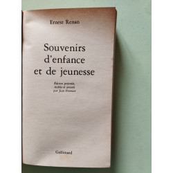 Souvenirs d'enfance et de jeunesse