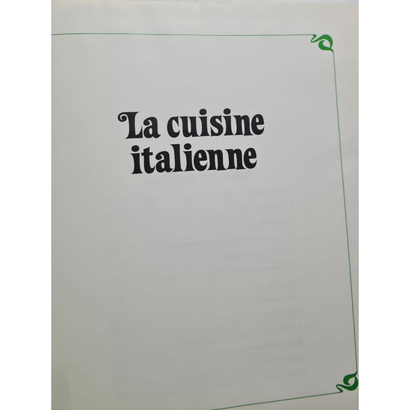 La cuisine italienne - 1986