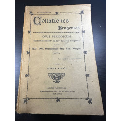 Collationes Brugenses - Opus Periodicum.. Tomus XXXVII