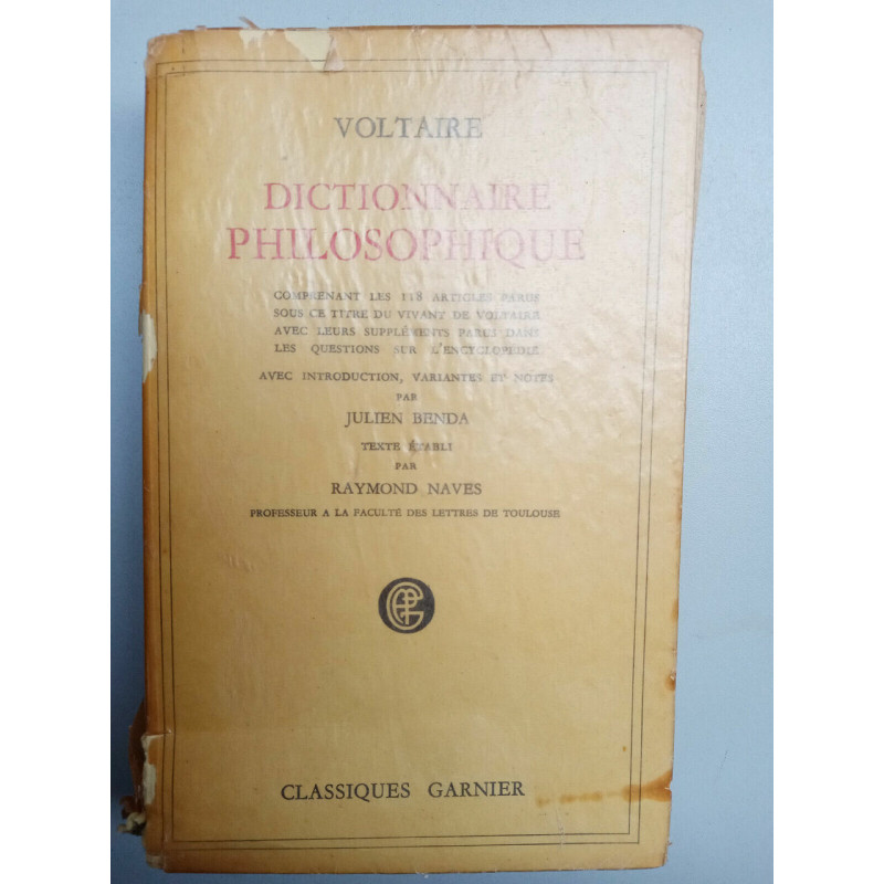 Dictionnaire Philosophique voltaire
