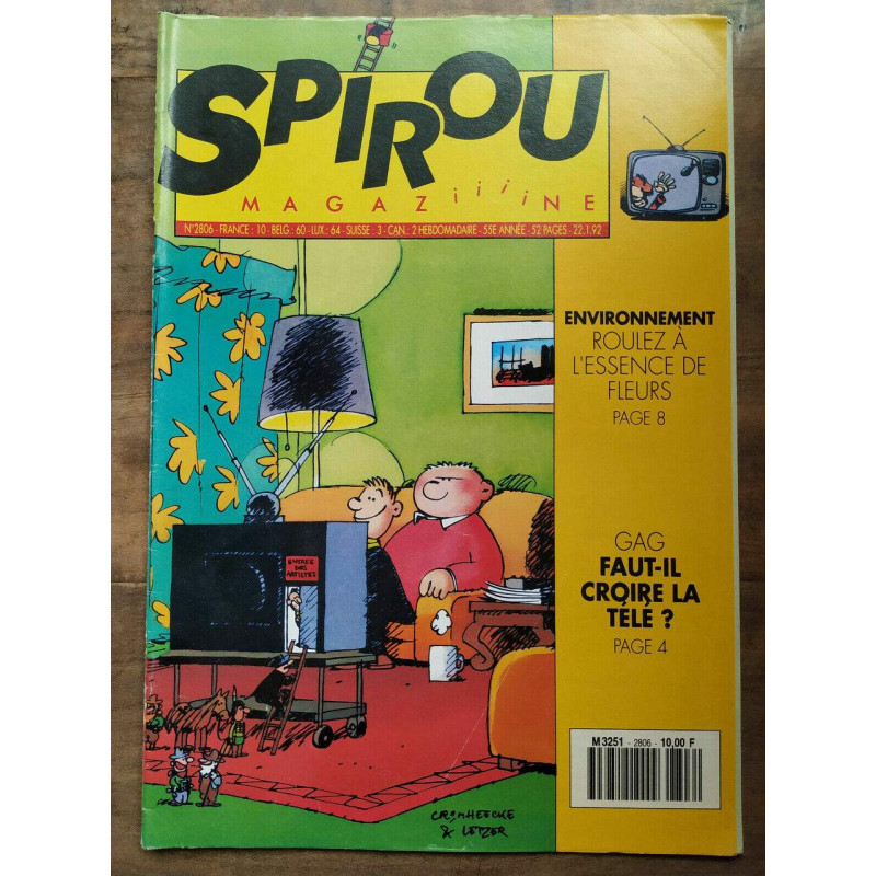 Magazine Spirou n2806 Janvier 1992