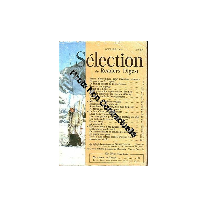 SÉLECTION DU READER'S DIGEST FÉVRIER 1959
