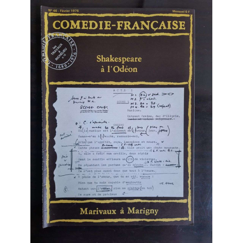 Comedie Françoise - Nº 46 / Février 1976
