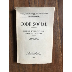 Code social esquisse d'une synthèse sociale catholique