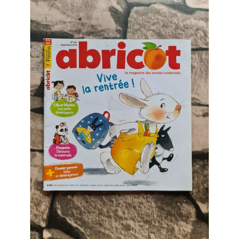 Abricot nº 346 setembro 2018 - Vive la rentrée