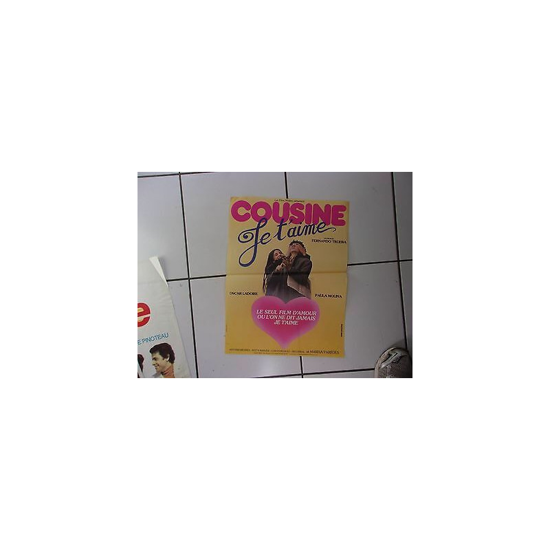 affiche 50 x 38 cms film COUSINE JE t' AIME