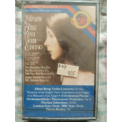 Alban Berg Violin Concerto Zukerman Boulez Cassette Audio NEUVE...