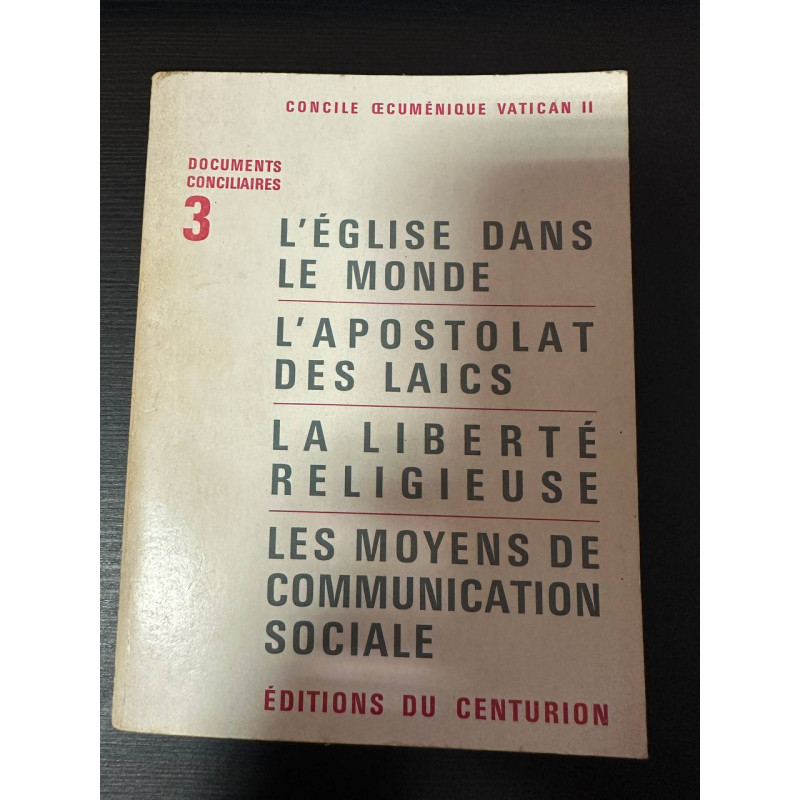 L'eglise dans le monde l'apostolat des laics la liberte religieuse... L'eglise dans le monde l'apostolat des laics la liberte religieuse...