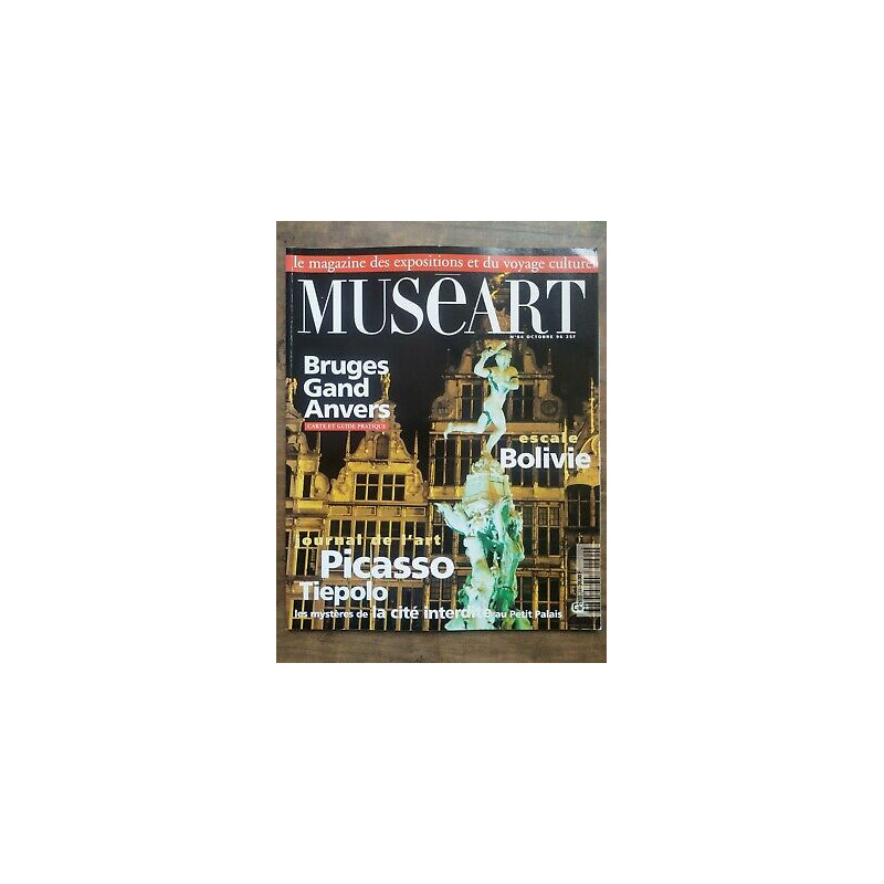 Muséart n64 Octobre 1996 Bruges Gand Anvers Carte et Guide Pratique