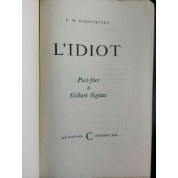 f m dostoevsky l'idiot Le club français du livre