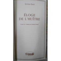 Eloge de l'huitre
