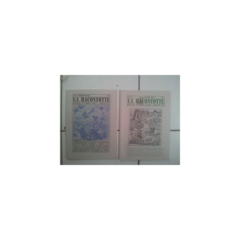 lot 2 revues LA RACONTOTTE numéros 53 et 54 de 1998