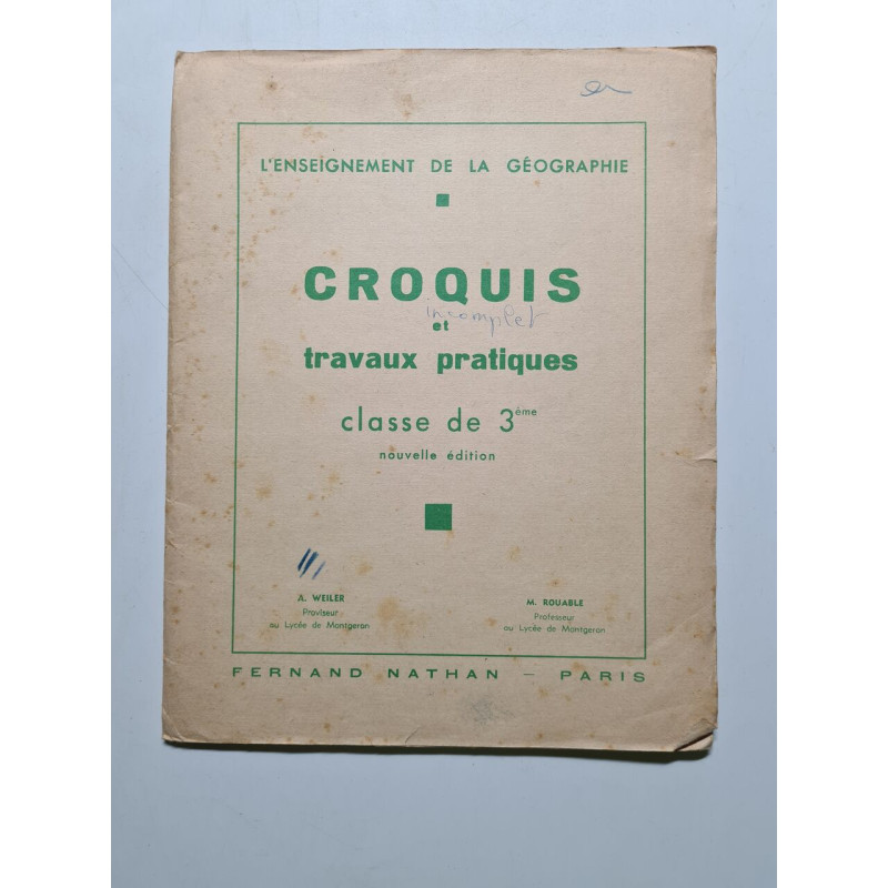 Croquis et travaux pratiques