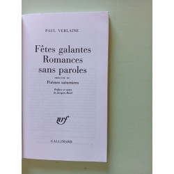 Fetes Galantes/Romances Sans Paroles/Poemes Saturniens