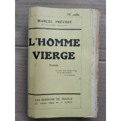 Marcel Prévost L'homme vierge Les