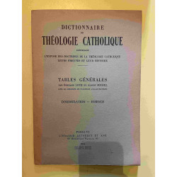 Dictionnaire de théologie catholique Tables générales 1956