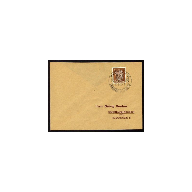 Allemagne n 706 Yv. cachet WW2 HAGENAU Els Timbre Allemand Hitler...