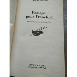 Passager pour Francfort