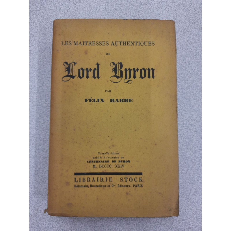 Les maitresses authentiques de Lord Byron