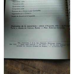 Corneille - cinna Nouveaux Classiques Larousse