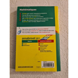 Annabrevet - Mathématiques: Sujets et corrigés 2011