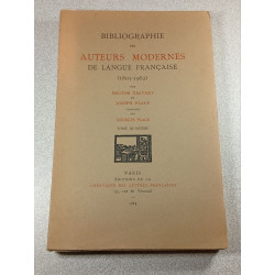 Bibliographie des auteurs modernes de langue francaise (1801-1962)