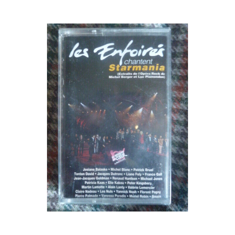 LES ENFOIRES chantent STARMANIA cassette Audio-K7 COL 47 4469-4