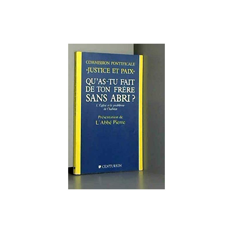 Qu'as tu fait de ton frere sans abri Qu'as tu fait de ton frere sans abri