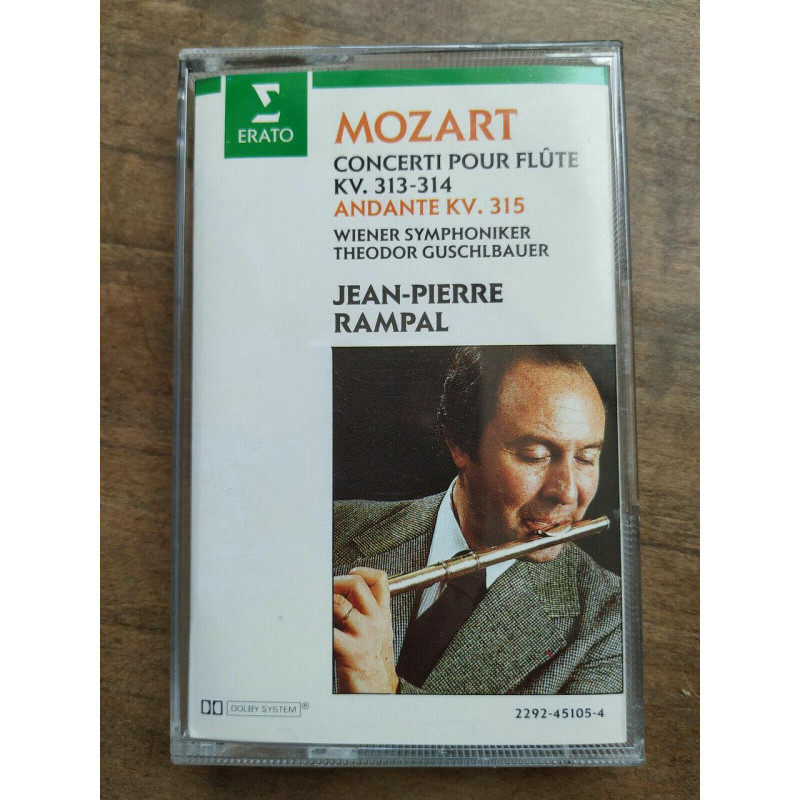 Mozart Concerti pour flute Andante - Jean-Pierre rampal Cassette...