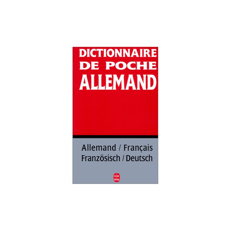 Dictionnaire de poche allemand