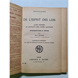 De l'esprit des lois - nº 158