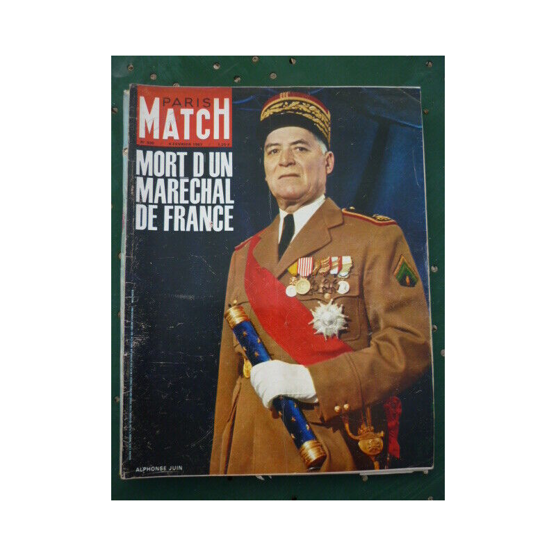 PARIS MATCH n930 4 FEVRIER MORT D'UN MARECHAL DE FRANCE